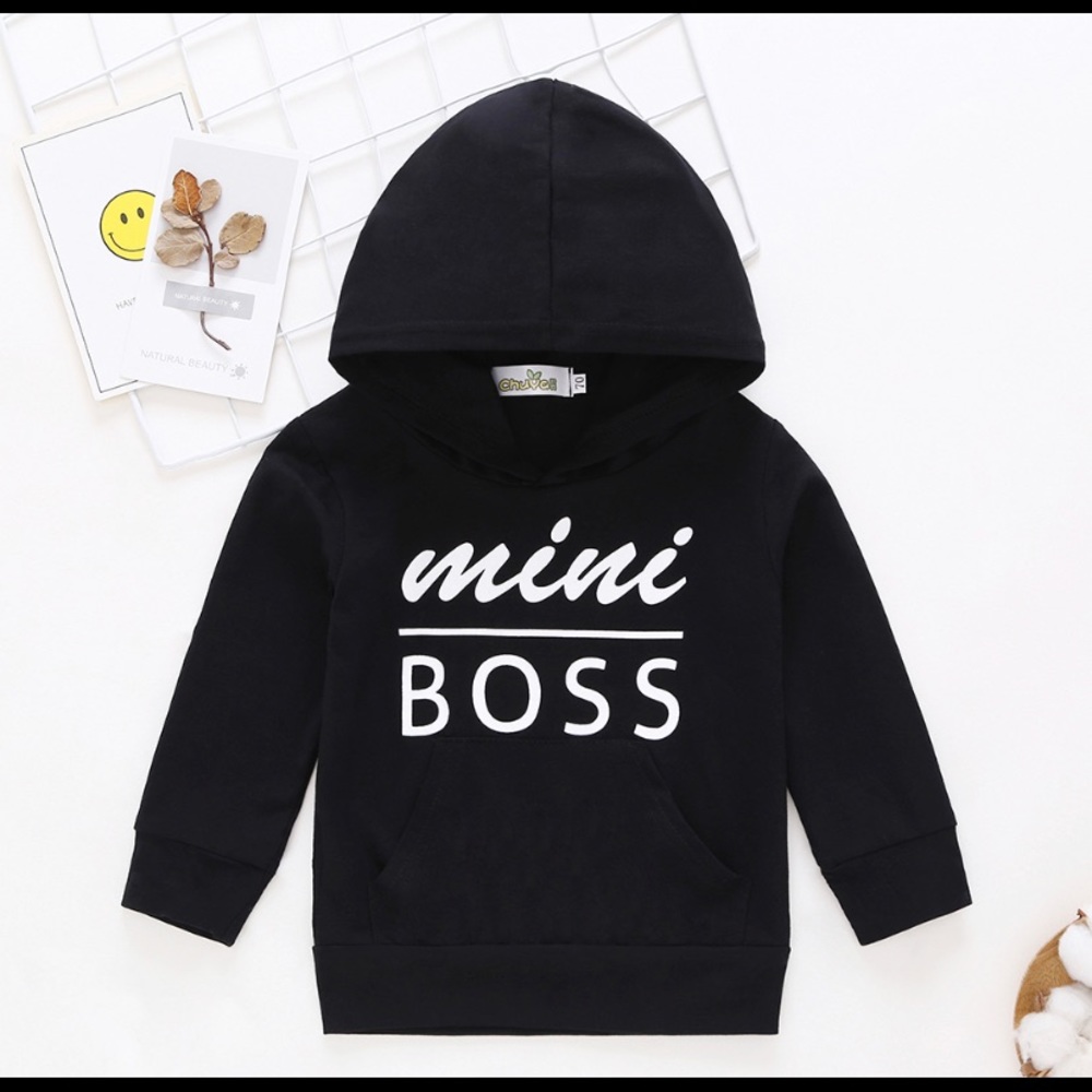 Kids “mini boss” pullover